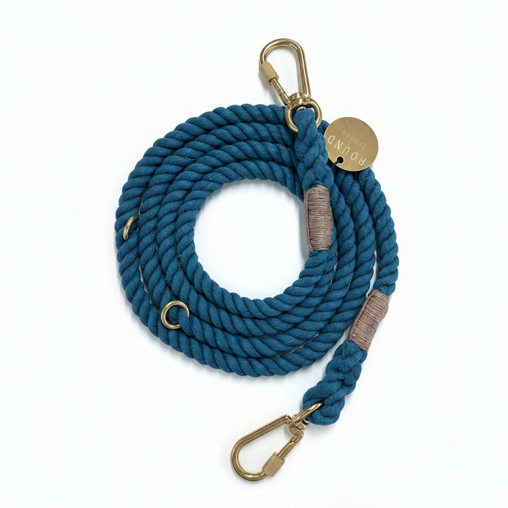 Found My Animal | 犬用 7FTハンドダイロープリード DARK TEAL【公式
