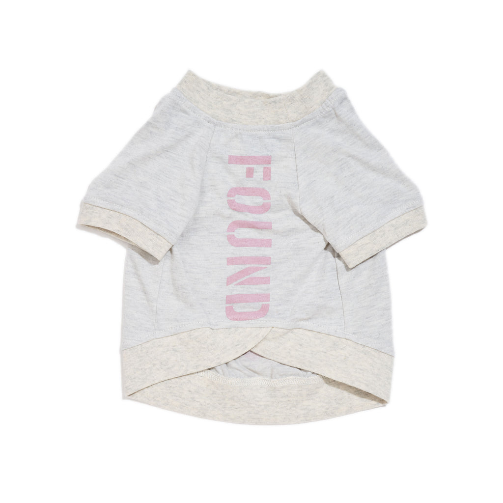 FMA full heart animal t-shirt heather gray mauve