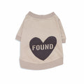 FMA Big Full Heart Animal T-Shirt Taupe Chocolate