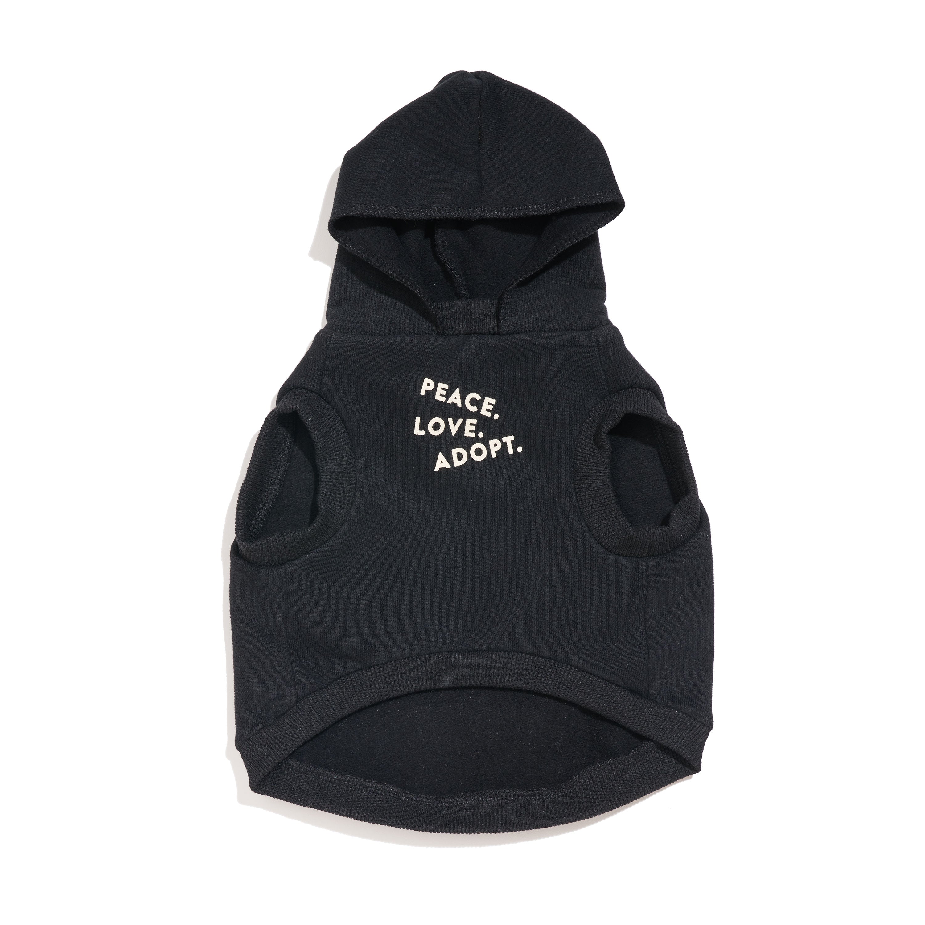 FMA full heart animal hoodie black cream