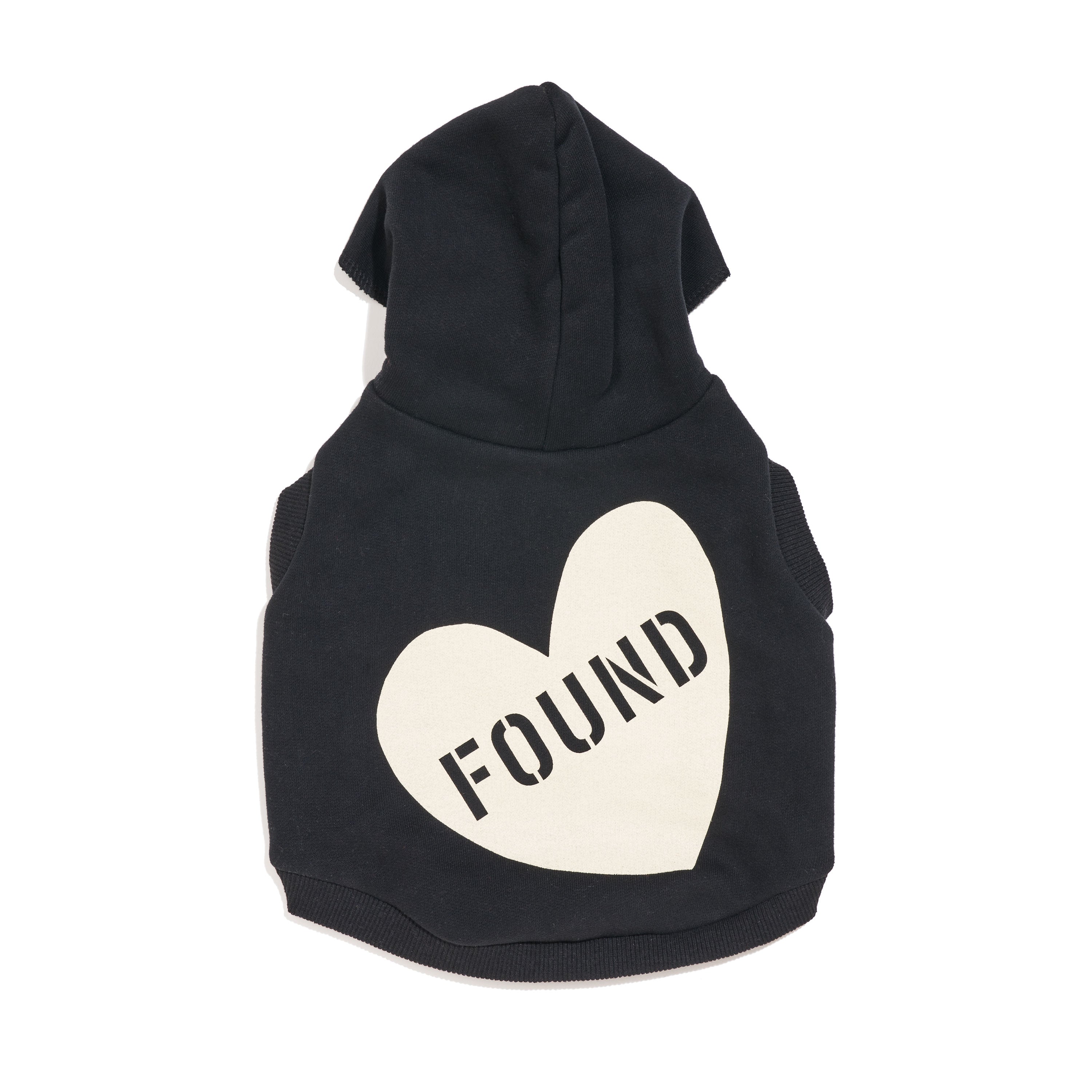 レア BIGBANG MADE 犬用 フーディ Lサイズ Found My Animal公式 | 犬用フーディ Big Full Heart BLACK CREAM