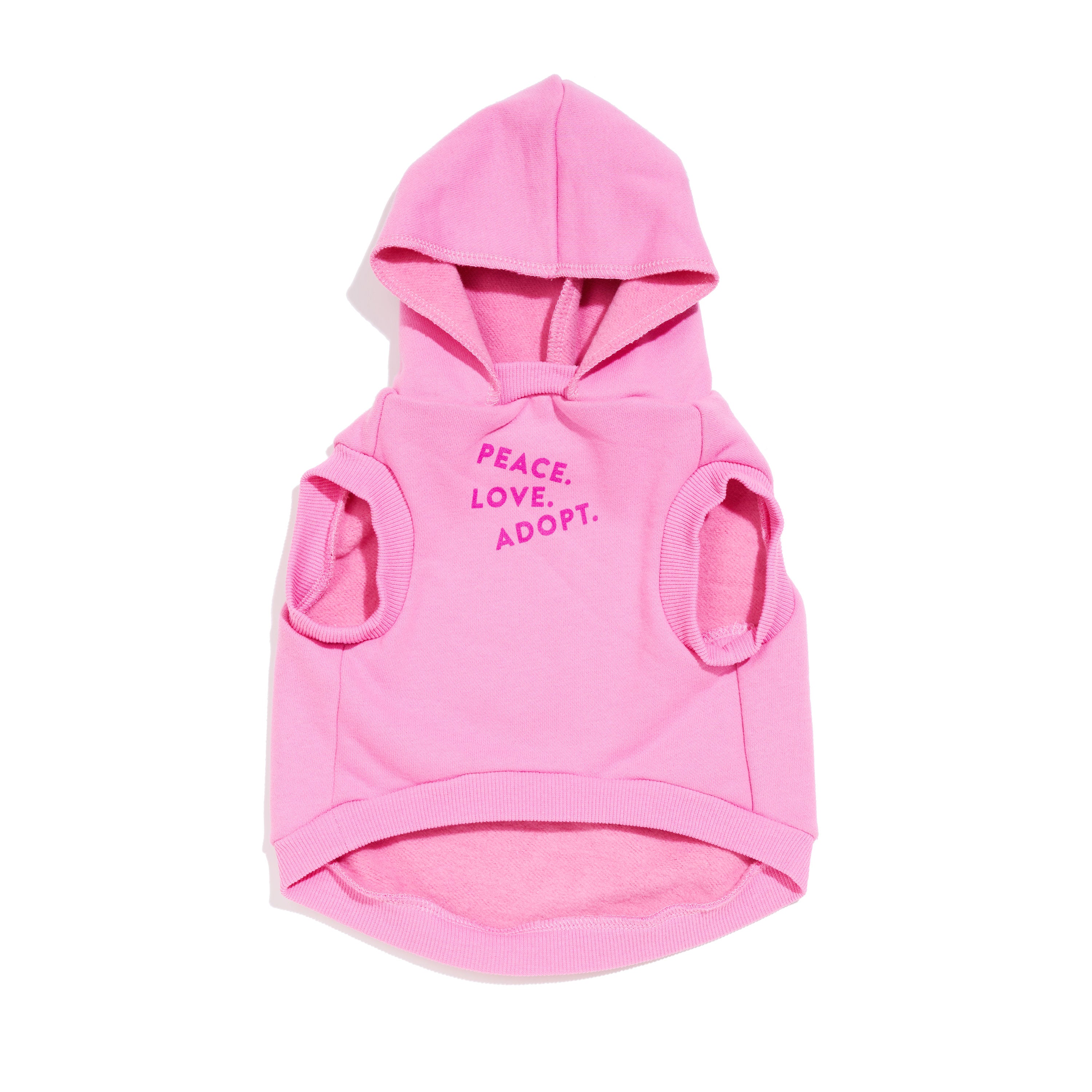 FMA full heart animal hoodie pink mauve