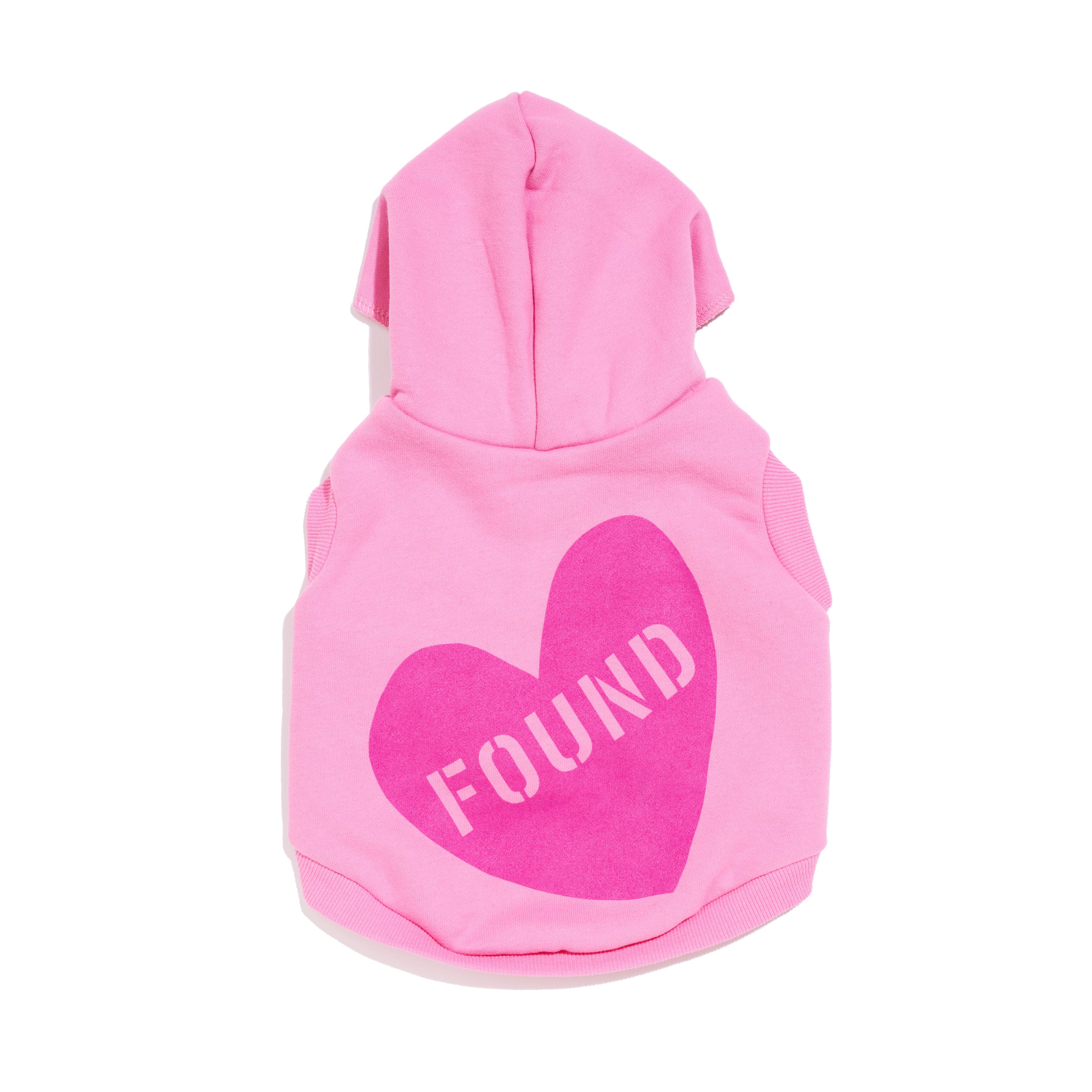 FMA full heart animal hoodie pink mauve