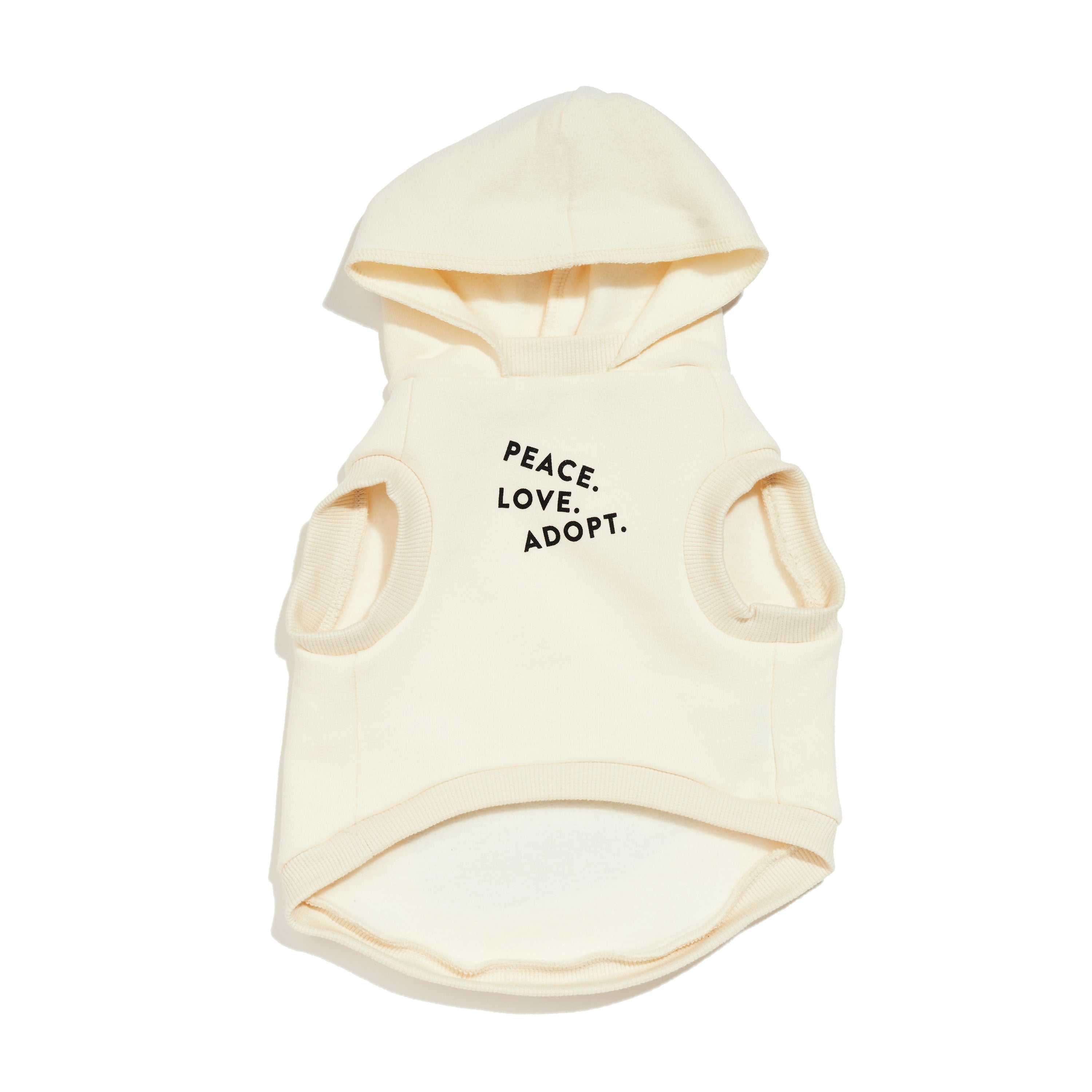 FMA full heart animal hoodie natural black