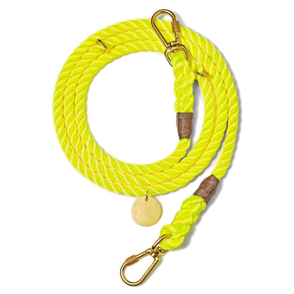 FMA 7ft leash neon yellow