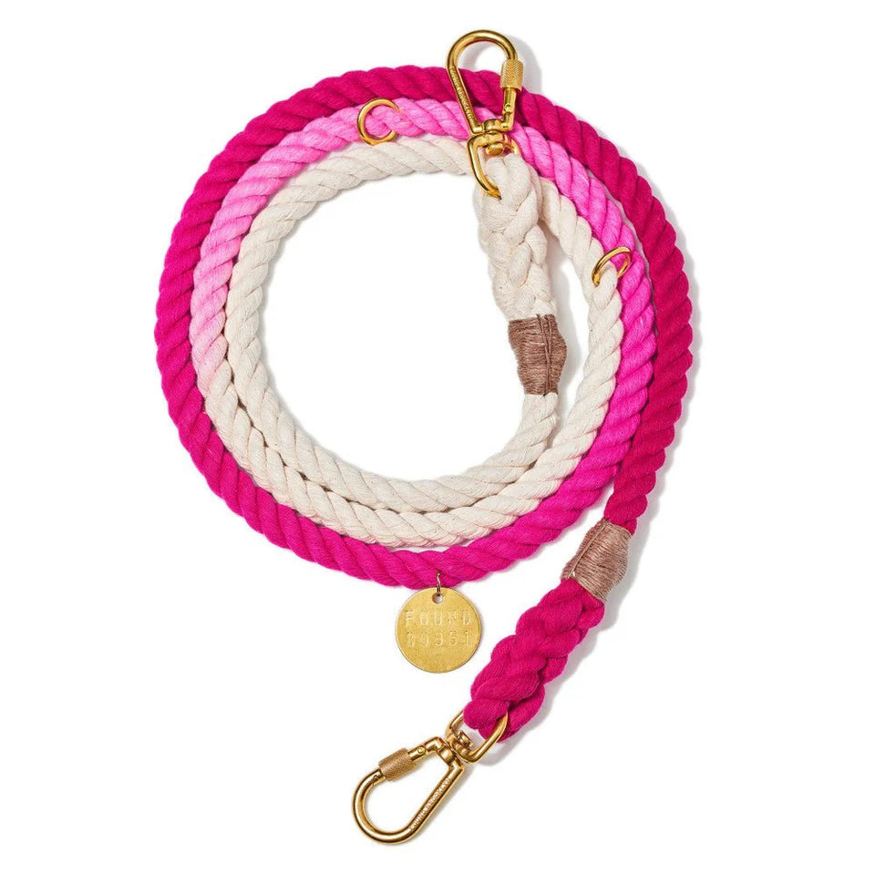 FMA 7ft ombre leash magenta