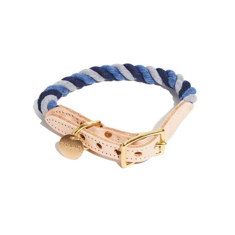 FMA rope collar gray blue navy
