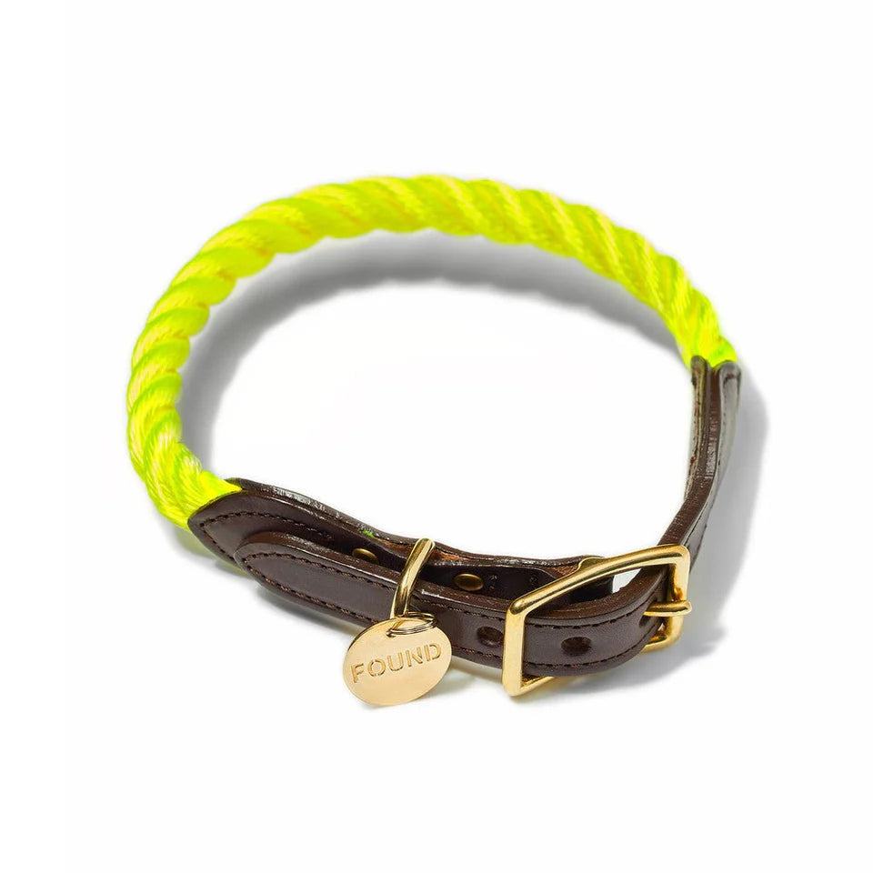 FMA rope collar neon yellow