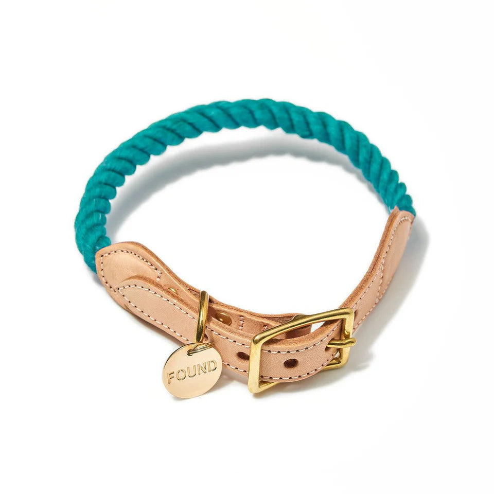 FMA rope collar teal