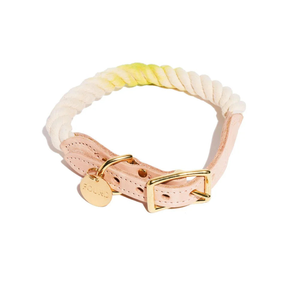 FMA rope ombre collar lime