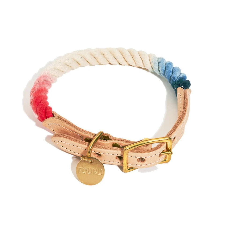 FMA rope ombre collar red white blue