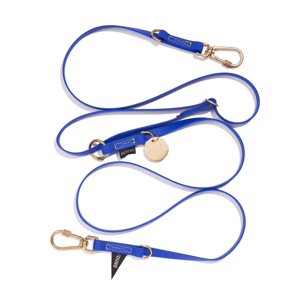 FMA water resistant 7ft leash bright blue
