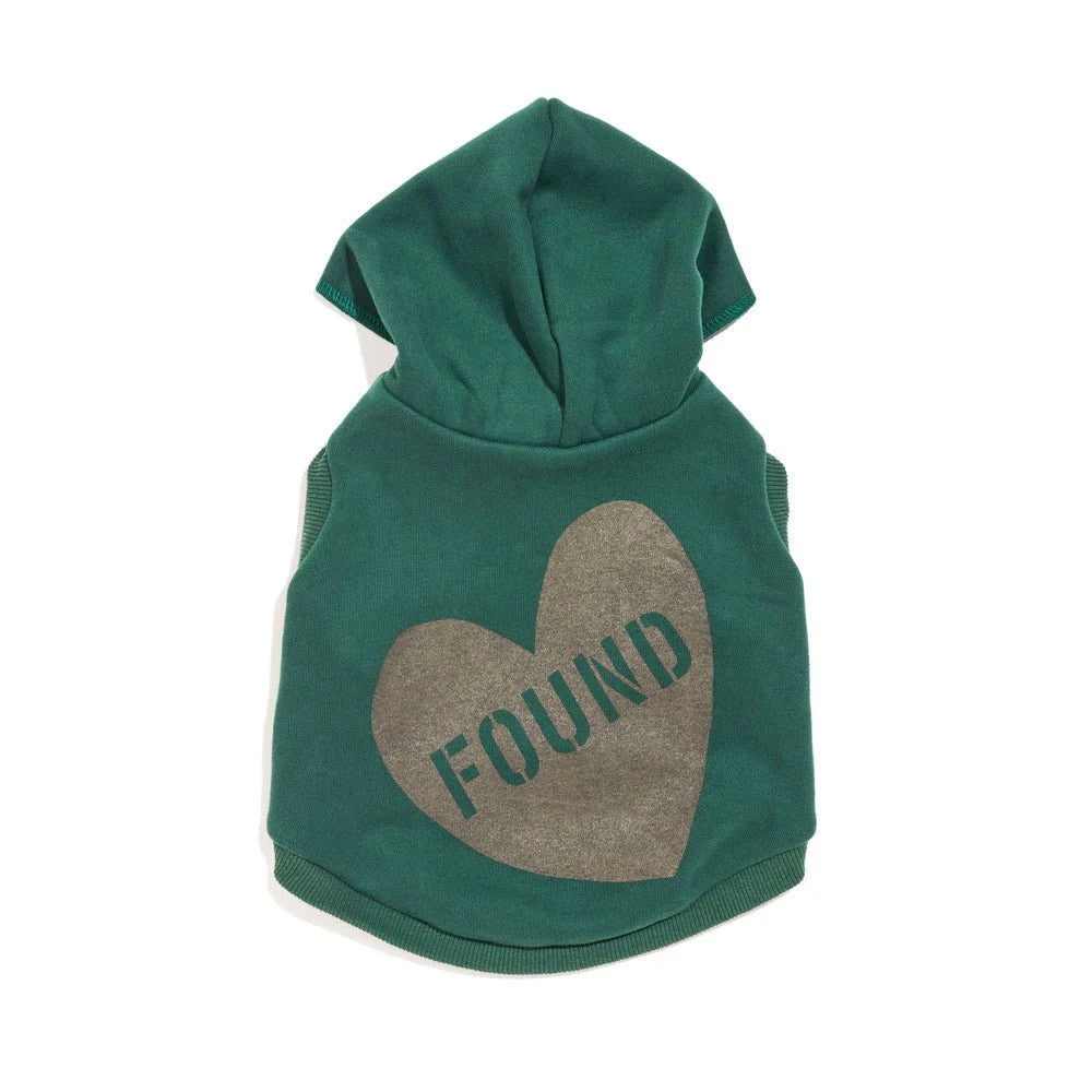 FMA Big Full Heart Animal Hoodie Green Pine