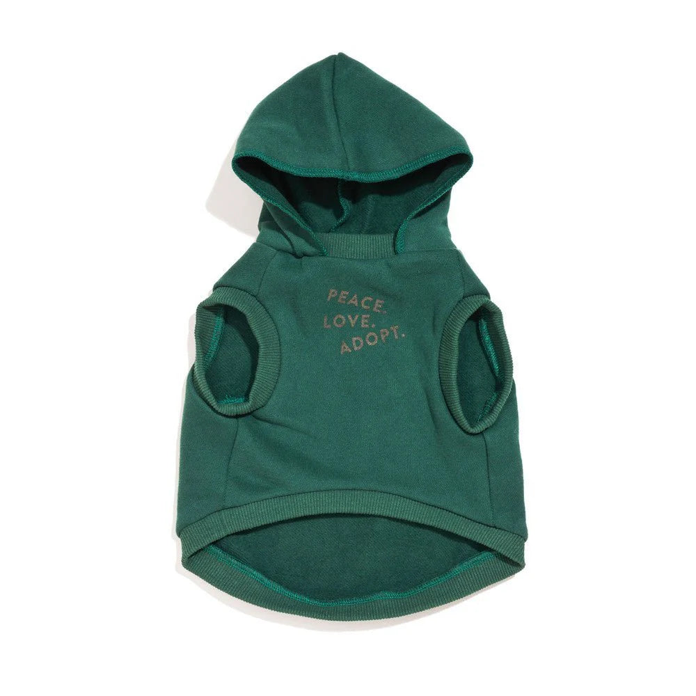 FMA Big Full Heart Animal Hoodie Green Pine