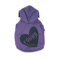 FMA Big Full Heart Animal Hoodie Purple Plum