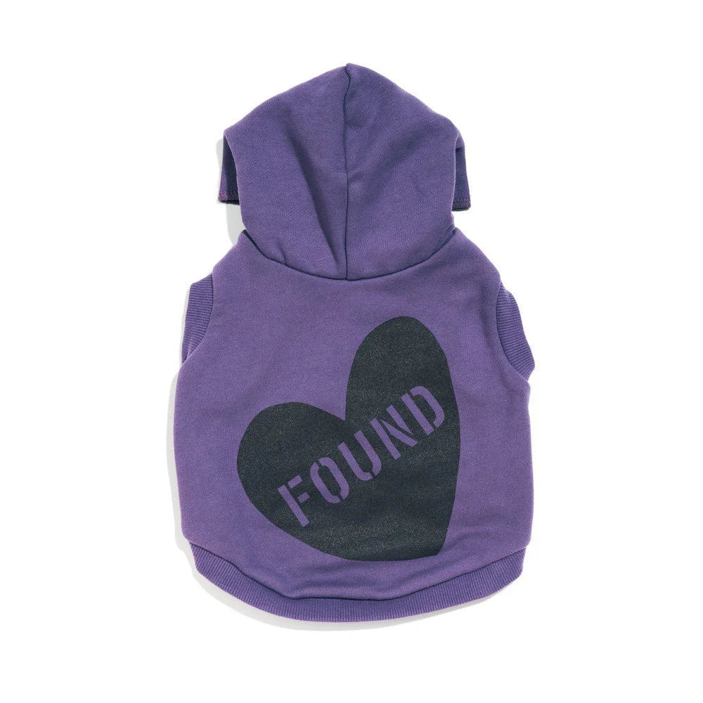 FMA Big Full Heart Animal Hoodie Purple Plum