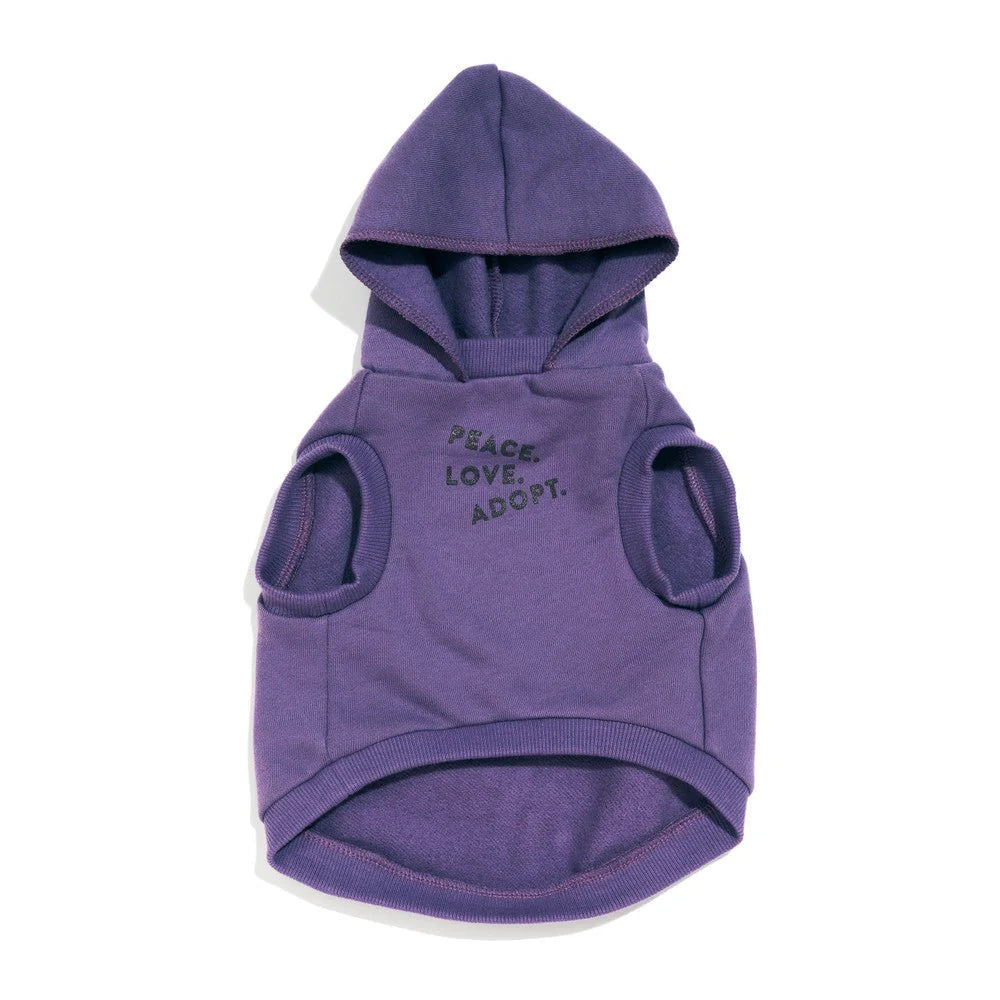 FMA Big Full Heart Animal Hoodie Purple Plum